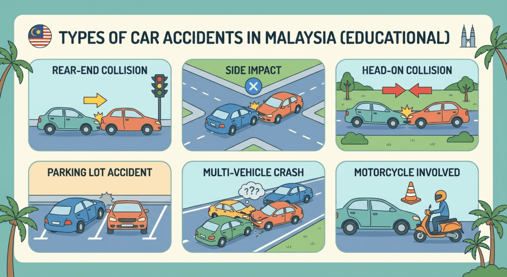 10 Types of Car Accidents in Malaysia You Should Know: Legal Guidance and Next Steps