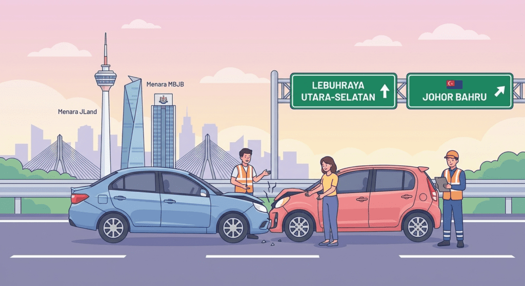 Panduan Lengkap Tuntutan Kemalangan Kereta di Johor Bahru 2026